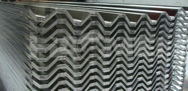 3003,3004,3105 aluminium corrugated sheet