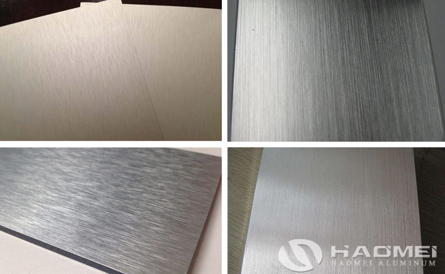 brushed aluminium plate